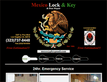 Tablet Screenshot of mexicolocknkey.com